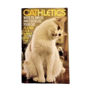 Vintage 1981 Cathletics Ways To Amuse & Exercise Your Cat Book by Jo & Paul Loeb
